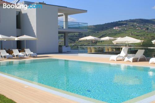 Swimming pool and internet apartment in Lamego with terrace