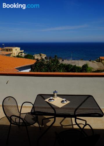 Terrace and internet home in Valledoria. Perfect!