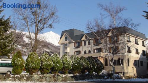 Appartement pour couples à Hakuba. Chauffage et Internet