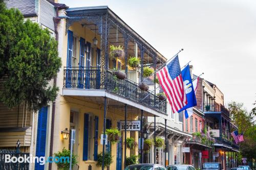Great location in New Orleans. Internet!.
