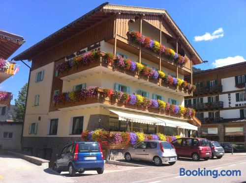 Place in Pozza di Fassa. Incredible location