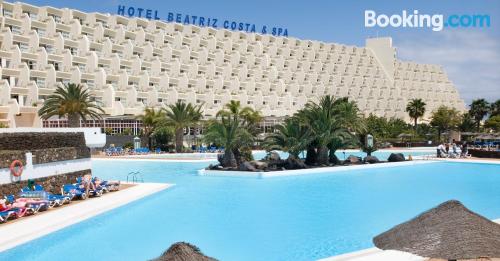 Appartement avec piscine et climatisation à Costa Teguise