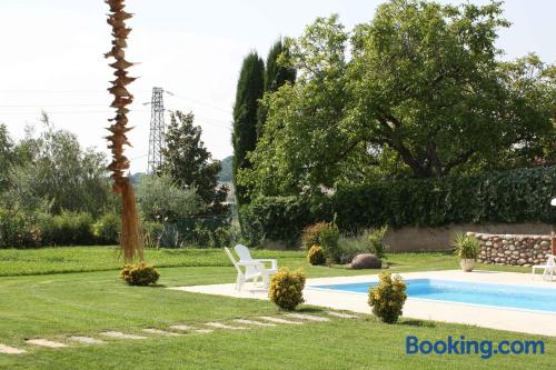 Terrace and wifi apartment in Rivoli Veronese with pool.