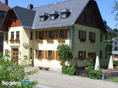 Place with terrace in center of Klingenthal