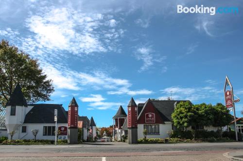 Apartment for two people in Christchurch. Be cool, there\s air-con!