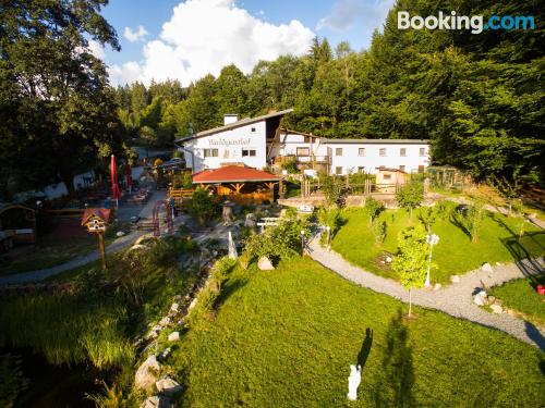 Ferienwohnung mit Terrasse. Haustier erlaubt