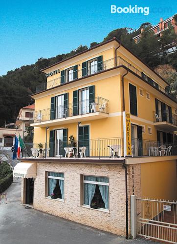 Stay cool: air-con home in Laigueglia in perfect location