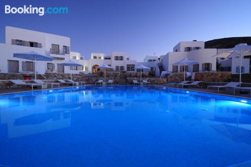 Home with terrace. Chora Folegandros at your feet!