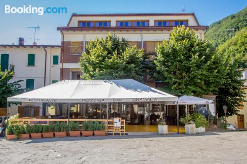 Centraal appartement. Terras en Wifi