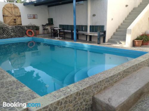 Midtown with swimming pool in Perissa. Enjoy your terrace