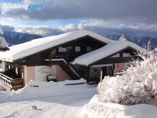 Ferienwohnung für zwei Personen in Ramsau am Dachstein. Heizung und w-lan