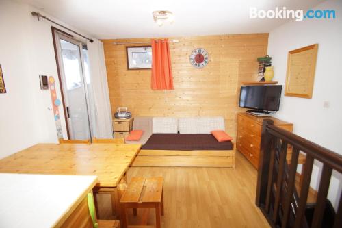 Aconchegante apartamento em Les Deux Alpes, ideal para famílias