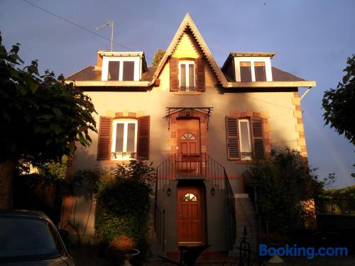 Apartment for two people in Saint-Honoré-les-Bains. Enjoy your terrace