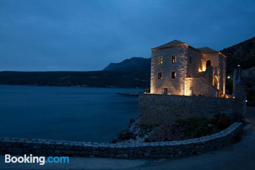 Place in Limeni with terrace