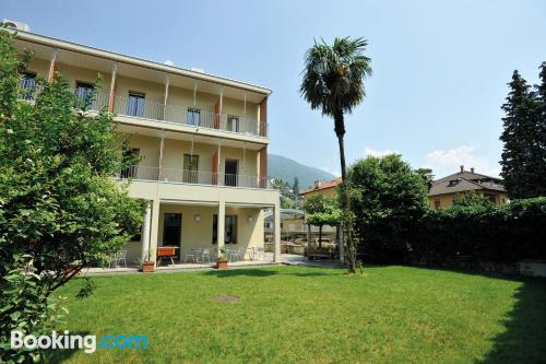 Ferienwohnung mit Balkon. Heizung und Internet