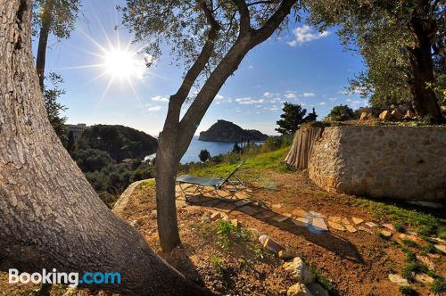 Place with terrace in center of Paleokastritsa