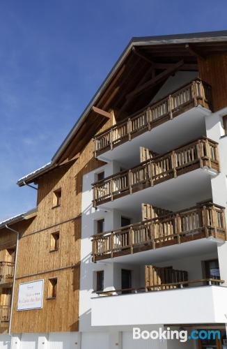 Ferienwohnung mit Terrasse. Haustier erlaubt