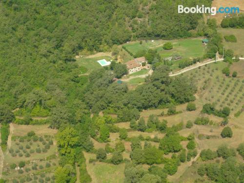 Ferienwohnung mit pool und Balkon. Für Familien