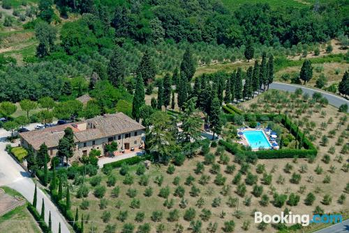 Appartement adapté pour les chiens à San Gimignano. Terrasse et Internet!