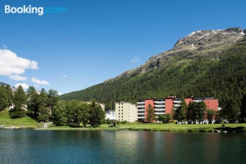 Apt mit pool. In St. Moritz