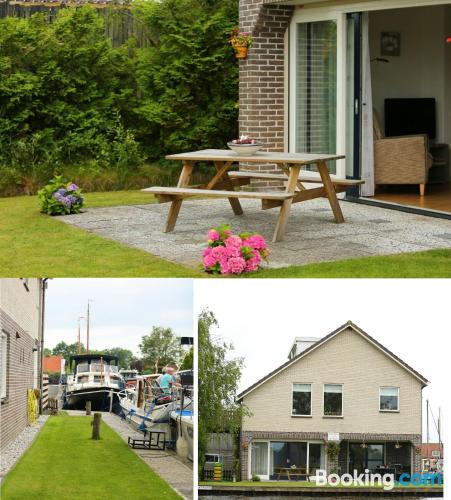 Appartamento con terrazza e Internet, a Giethoorn