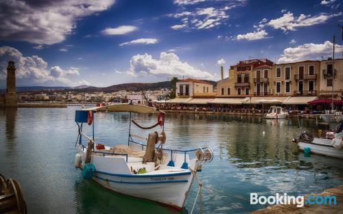 Wohnung mit Balkon. In Rethymno