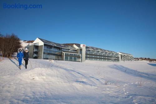 Appartement avec piscine. Chauffage