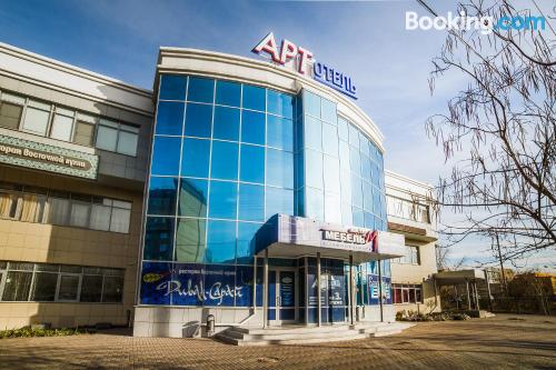 Accogliente appartamento a Astrakhan. Terrazza e Internet
