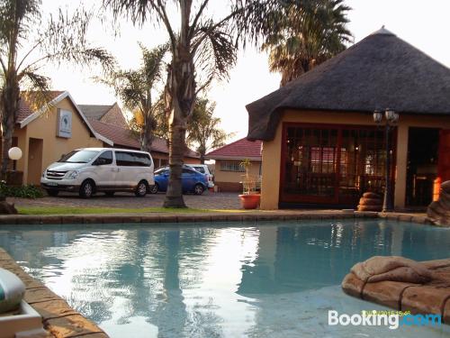 Swimming pool and internet place in Kempton Park perfect for two people