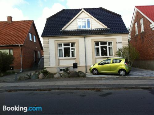 Nyborg vanuit uw raam! Verwarming en internet