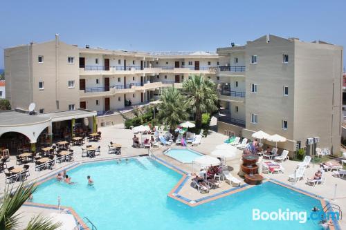 Central apartment with swimming pool.