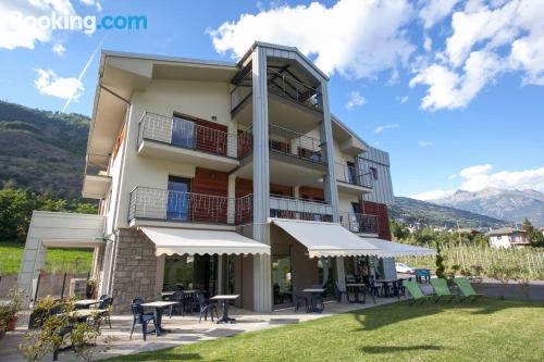 Apartamento com terraço, perfeito para 2 pessoas