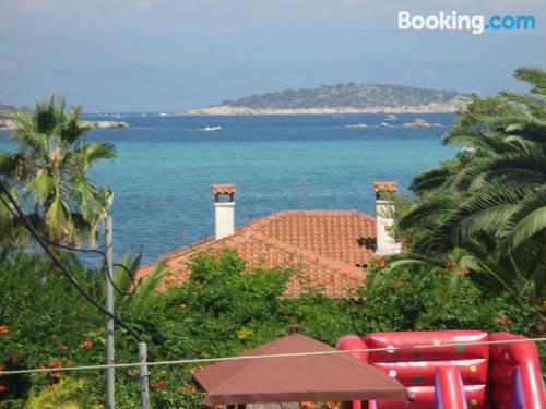 One bedroom apartment in Vourvourou. Central location, internet