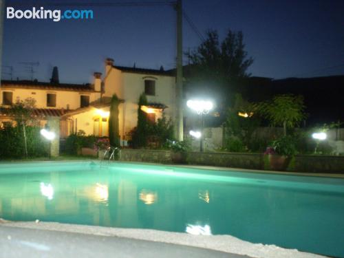 Terrace and internet apartment in Santomato  with swimming pool