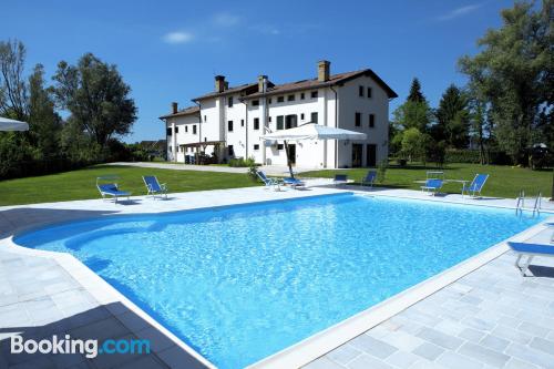 Pool and wifi apartment in Sacile with terrace