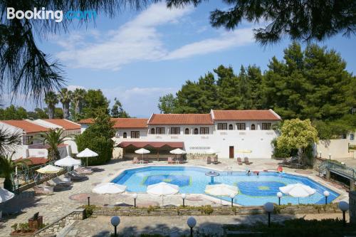 Wohnung mit Terrasse. In Kallithea Halkidikis