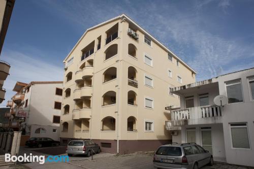 Place in Budva with terrace.