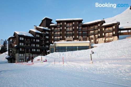 Praktische Ferienwohnung in Belle Plagne. Haustier erlaubt