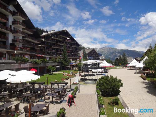 Appartement in Anzère, met terras.